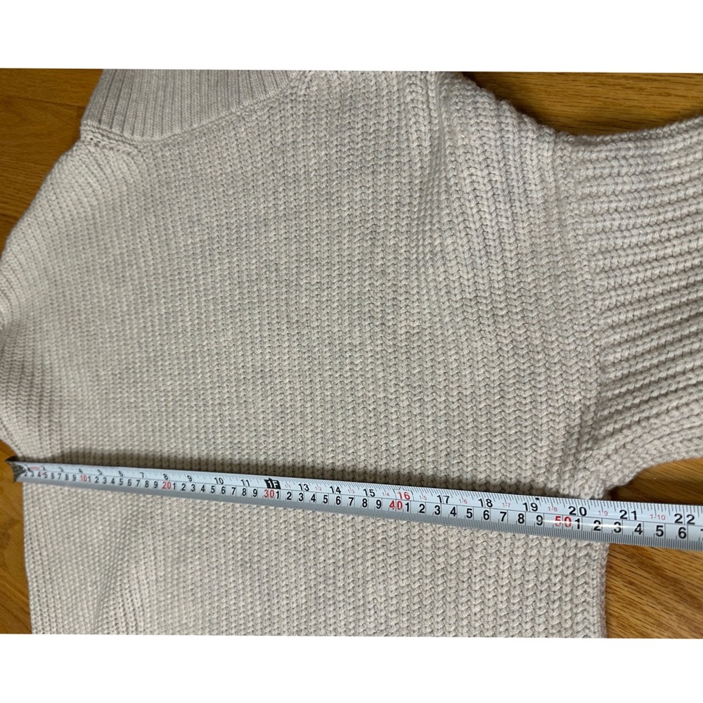 Anthropologie Cream Turtleneck Sweater - Picture 7 of 9